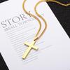 Simple Stainless Steel Cross Pendant Necklace Unisex Punk Hip Hop Charm Jewelry Gift