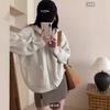 Korean Version Double Zipper Hooded Knitted Cardigan Women's Autumn and Winter New Loose Lazy Style Casual Sweater Jacket Women