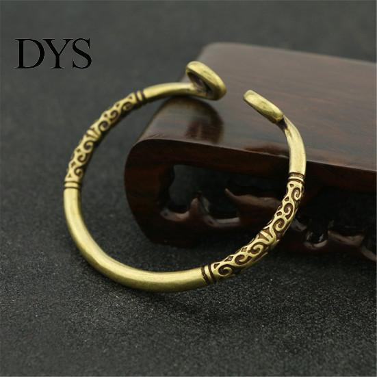 Man Woman Brass Adjustable Hand Bracelet Bangle Valentine Day Jewelry Gift Cuff