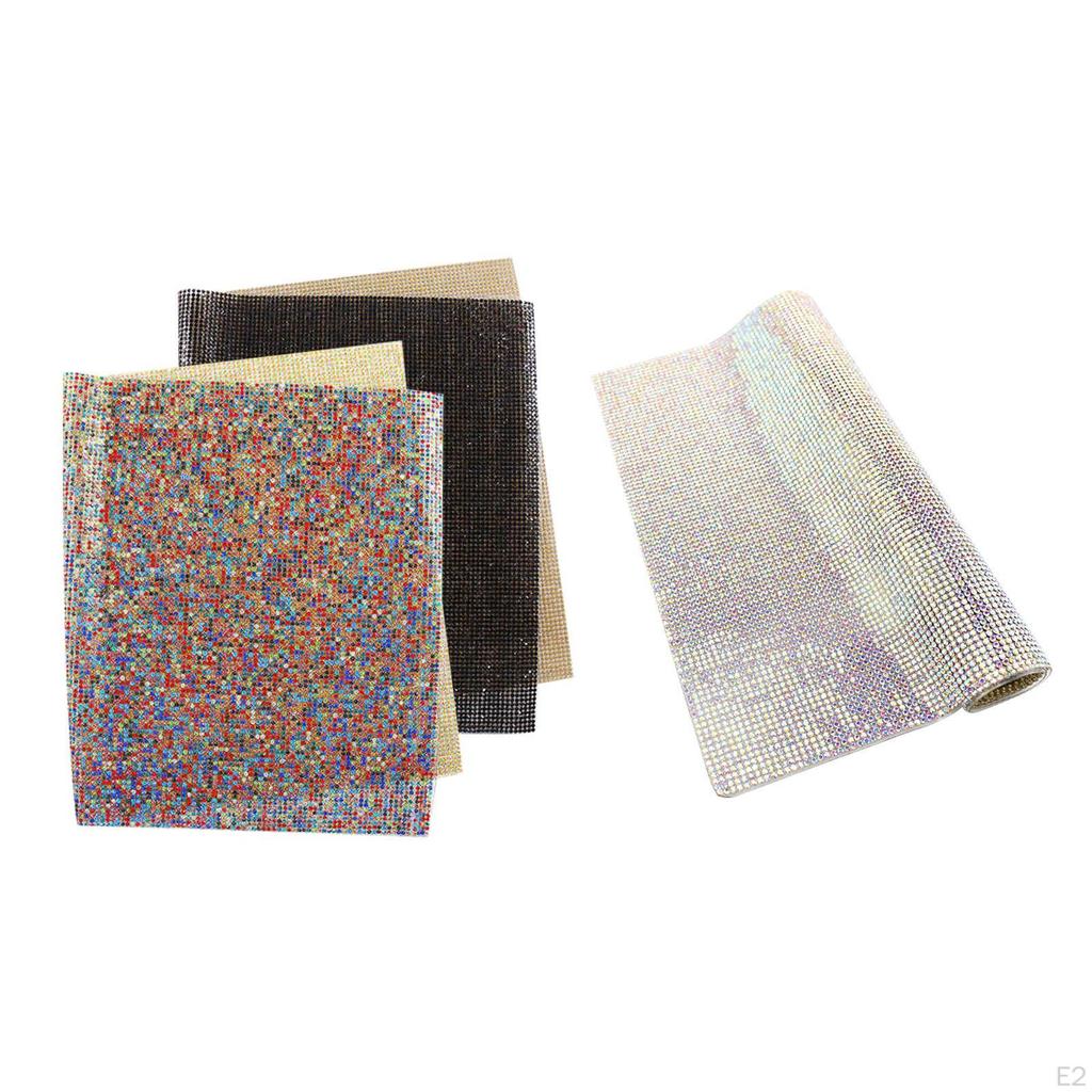 Bling Wrap Crystal Ribbon Strips Rhinestone Mesh Roll Vases for Centerpieces, crafts