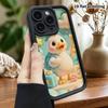Telefonkasten: 2D-Flachdesign geeignet für iPhone 18 17 16 15 14 13 Pro Schutzhülle, reise kleine weiße Ente, perfektes Weihnachten und Halloween-Feiertag