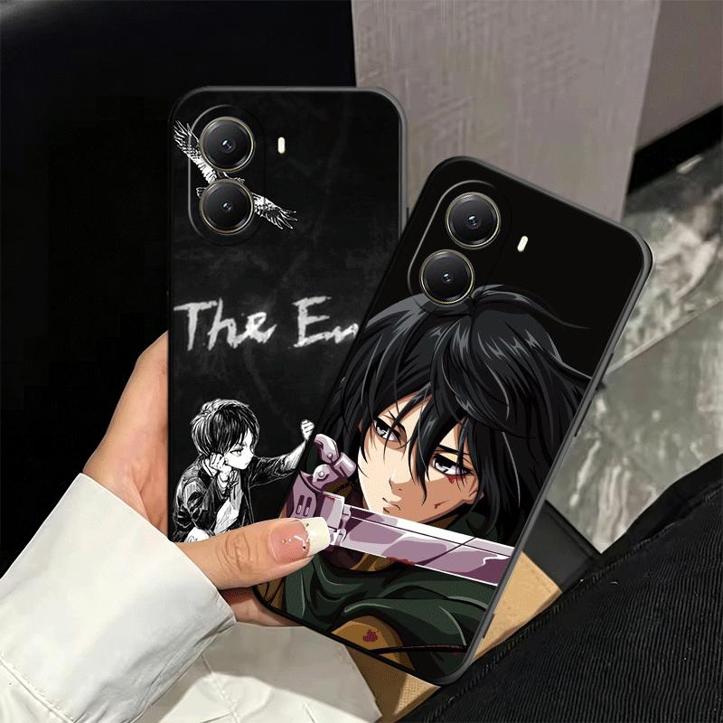 A-Attack On T-Titan Mikasa Soft Phone Case for Xiaomi Poco X5 X6 X7 X8 Pro Max X3 F7 F8 Ultra M8 M7 M6 M5 Redmi 15 15C 14C 13C 1