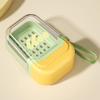 2025 Portable Soap Box Travel Mini Soap Box Sealed Drain With Lid Soap Box Transparent Light Luxury