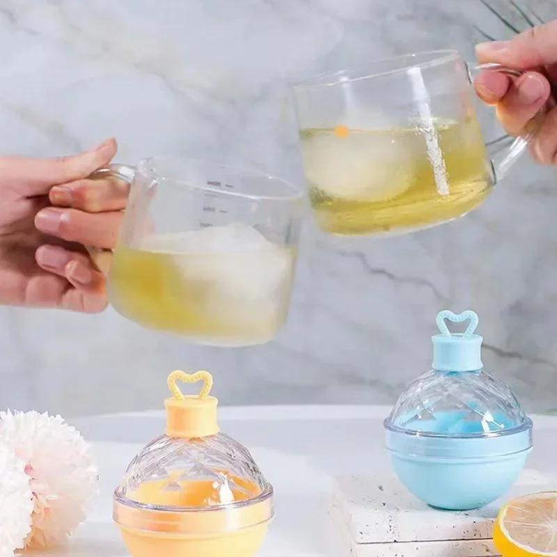 Ice Ball Maker Silicone 3D Big Large Round Sphere Hgh Ball Ice Shape Cube Mold Tray for Whiskey