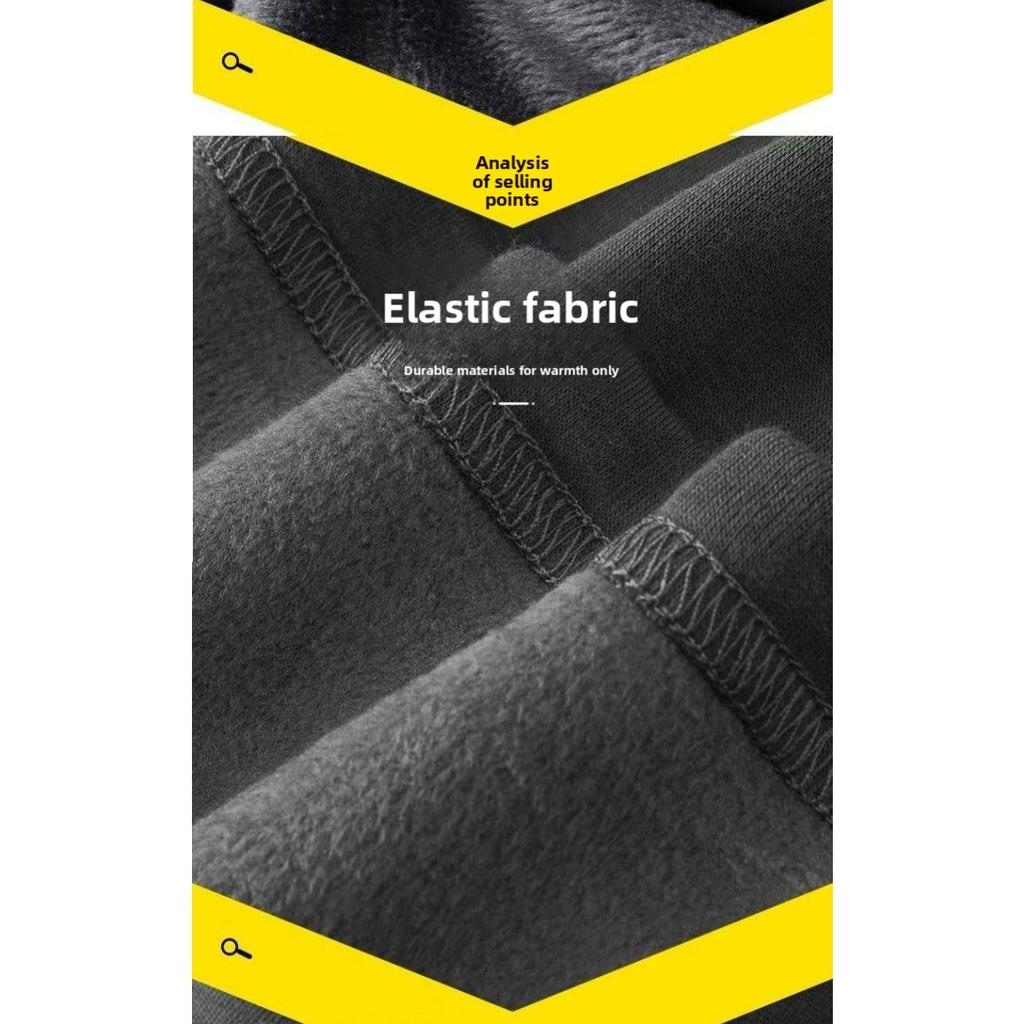 Jesienno-zimowy męski gruby i nieodwrócony aksamitny ciepły T-shirt z długim rękawem i okrągłym dekoltem koszulka bazowa i T-shirt z długim rękawem