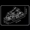 Mould King 10188 Technical Motorized STR13 Formula One Engine Building Blocks Sport Racing Car Engine Bircks Toys Set for Adults