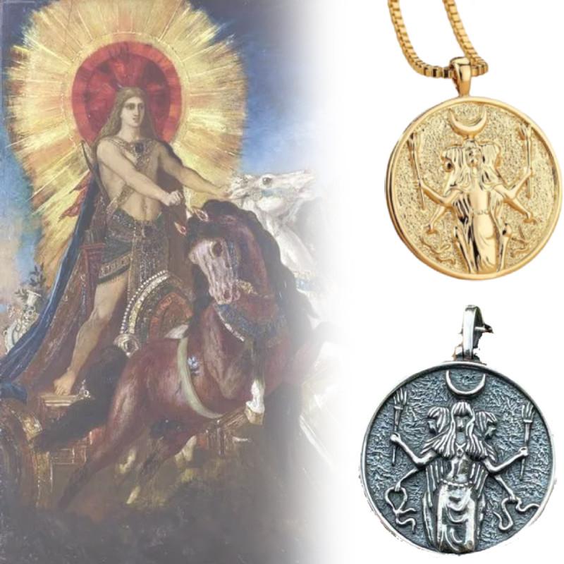 Greek Artemis Mythology Totem Necklace Clothing Match Accessory Gift Collection