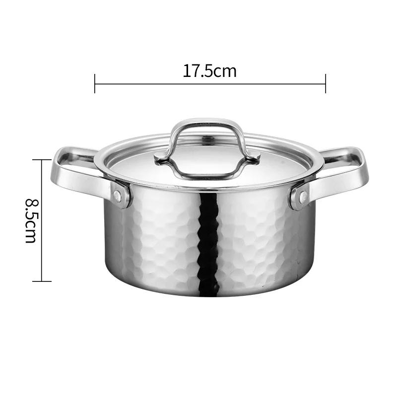304 Stainless Steel Single Person Hot Pot Hotel Club Thickened Stainless Steel Hot Pot Commercial Family One Pot Per Person