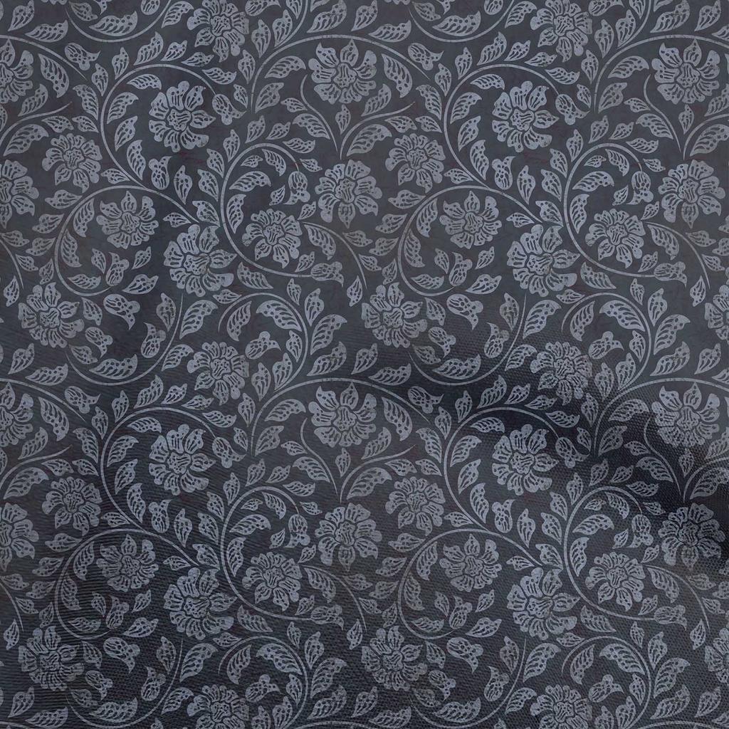 oneOone Cotton Flex Brown Fabric Asian Batik Floral Fabric For Sewing Printed Craft Fabric By The Yard 40 Inch