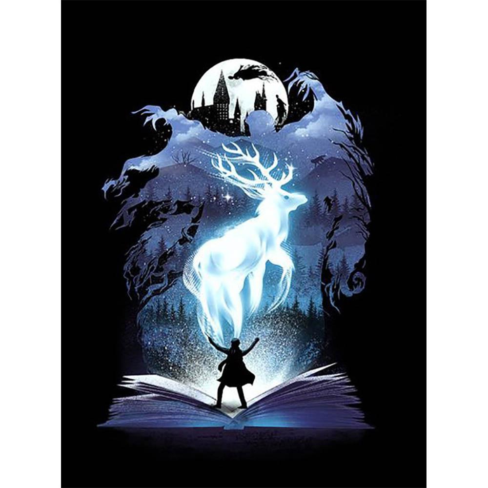 5D DIY Harry Potter Set Crafts Cross Art Stitch Mosaic Diamond Painting Magic School Decor Pixel Room Home Garden Large