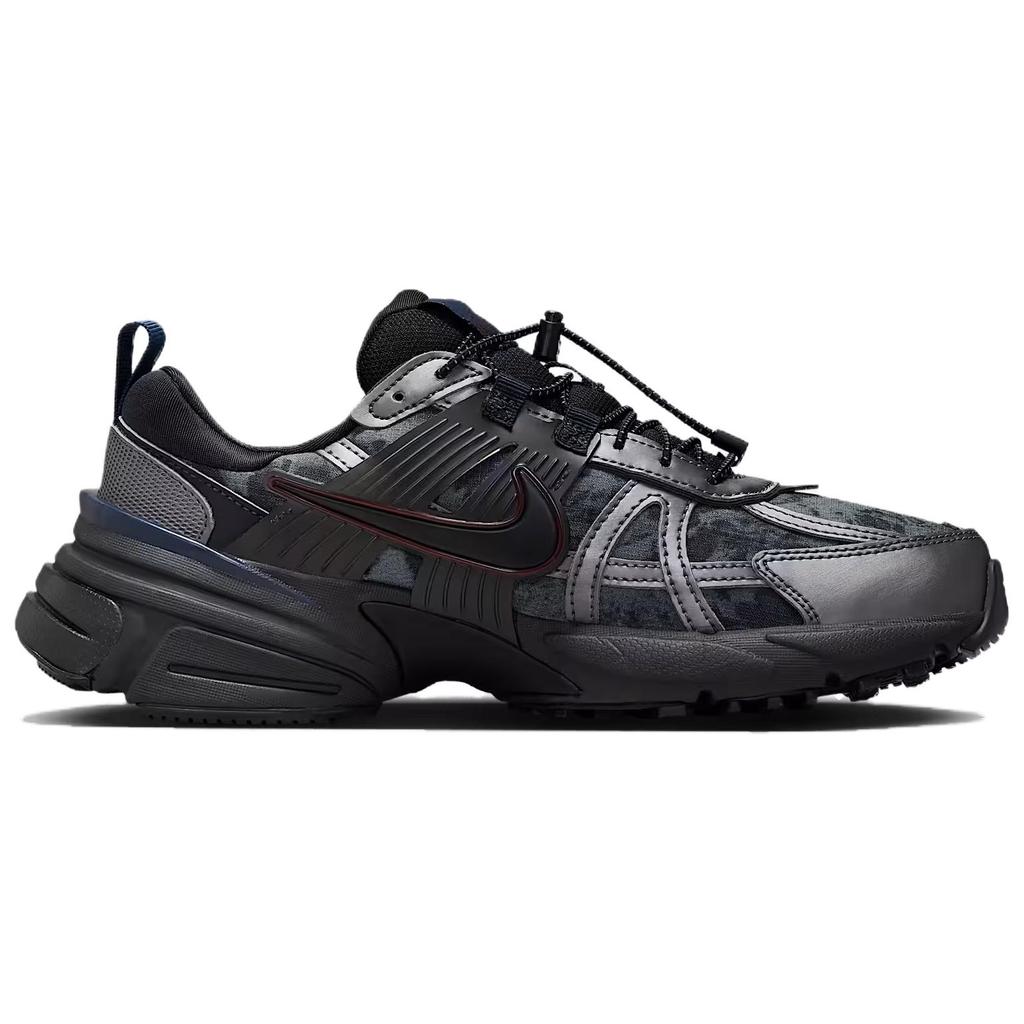 Nike V2K Run Metál Sötétszürke Bordó Összetörés (Női) Férfi Sneakerek Sötétfüstszürke Fekete HQ4053-001