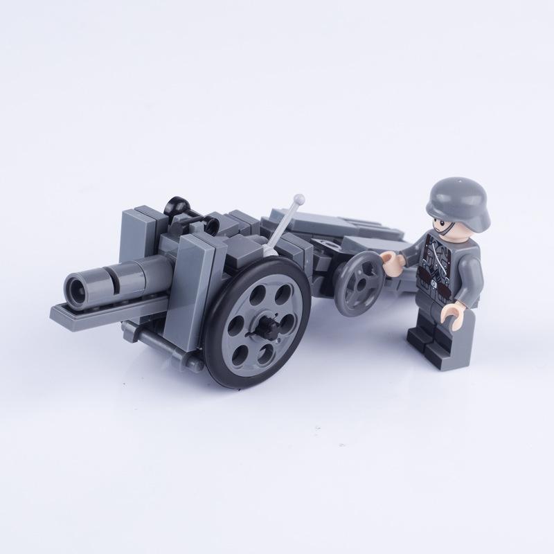 Military Scene Rocket Launcher Lookout Outpost Bunker Soldier Building Block Figurine Parts Toy