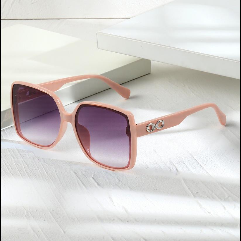 New Fashion Retro Square Large Frame Sunglasses Ins Internet Celebrity Casual Personality Simple UV Protection Sunglasses
