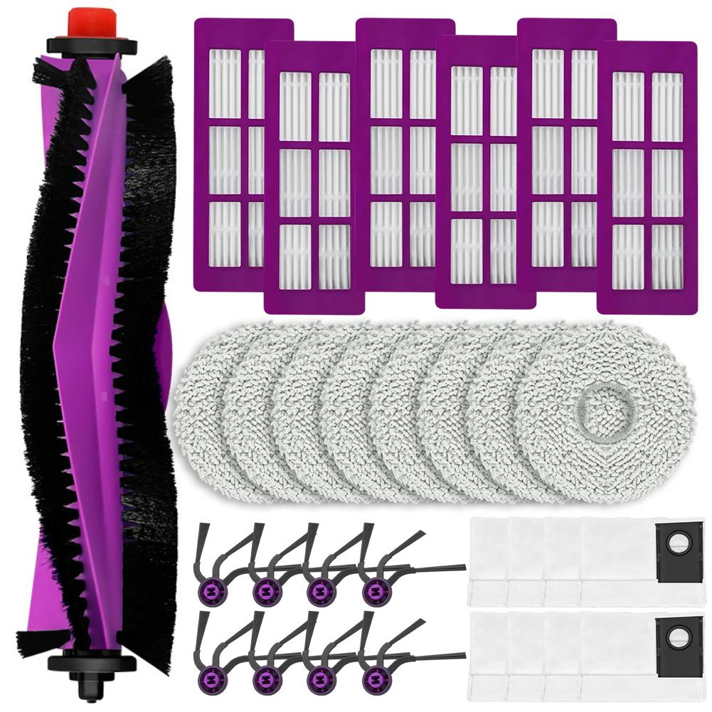 Für Eureka J15 Max Ultra Automatische Entleerung Saugroboter Hauptbürste Seitenbürste Filter Wischmopp Hauptbürste Staubbeutel Set