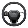 Leather Car Steering Wheel Cover for Honda HRV CRV Pilot Civic City ZRV Passport   2024 2025 2026 Accessories
