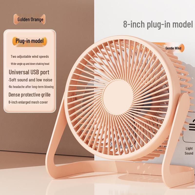 Compact USB Mini Desk Fan - Available In 5, 6, or 8 Inches for Office, Student, or Home Use.