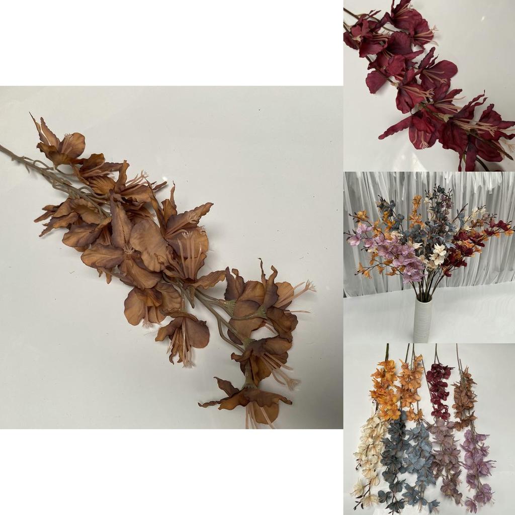 Silk Long Beard Orchid Artificial Floral Stem Wedding Decor Home Centerpiece Photography