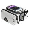 RHINOWALK BCT0205 Bike Frame Bag Bicycle Top Tube Bag Waterproof Saddle Bag with Rain Cover for Outdoor Cycling