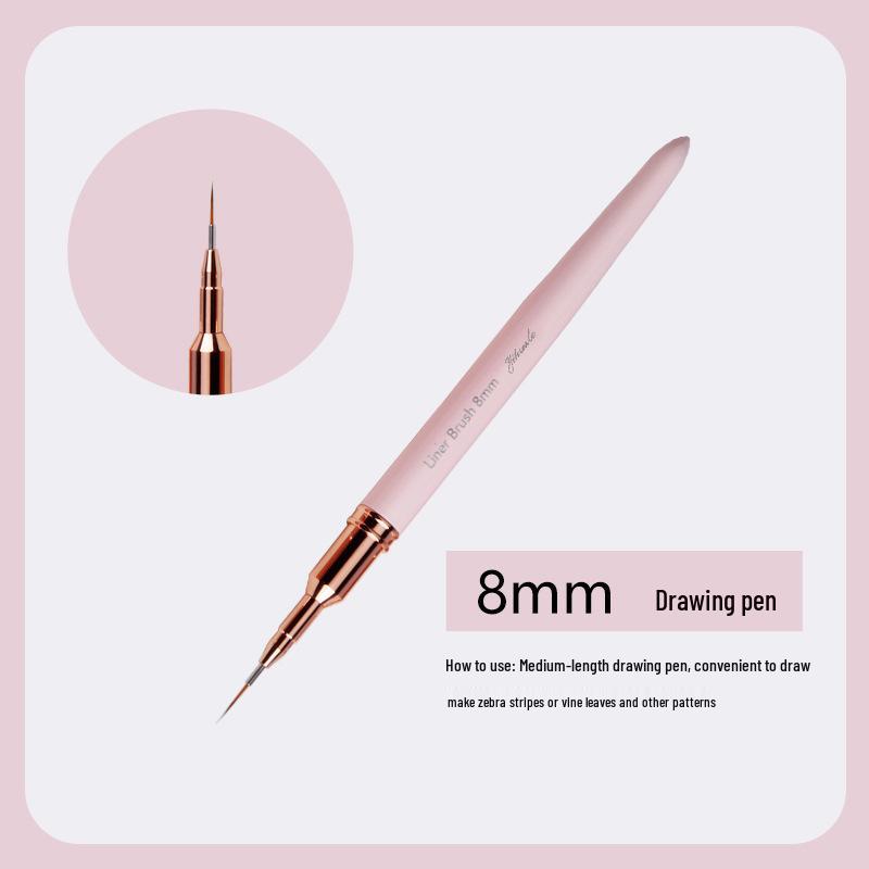 YiHuaLe Japanese Fine Liner Pen Set - 5 Pieces for Nail Art, Drawing Flowers, Silk Pulling, and Makeup.