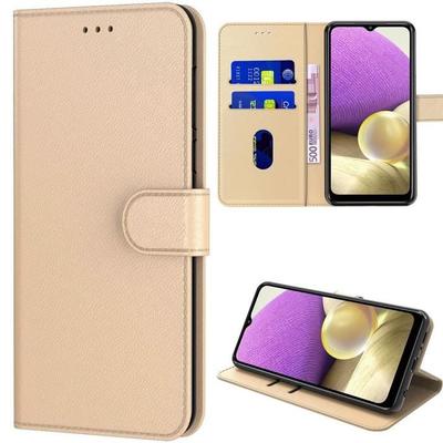 Case - BOOLING - for Samsung A32 4G - Gold - Shockproof - Card and Bill Storage