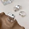 VENTFILLE 925 Sterling Silver Irregular Design Wave Golden Stackable Finger Rings Trendy Adjustable For Women Gifts Dropshipping