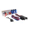 12V Auto LED Racing Car Ignition Engine Start On/Off Push Toggle Switch Panel 5 In 1 Toggle Switches Convenient And Safe Durable Battery Switches5