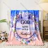 Floral Faith-Inspired Blanket Multiple Sizes Kid'S And Adults' Bedroom Living Room Sofa Decor Blanket, Exquisite Gift