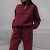 New Arrival Versatile Casual and Stylish Women's Thick-Knit Long-Sleeve Hoodie and Pants Two-Piece Set