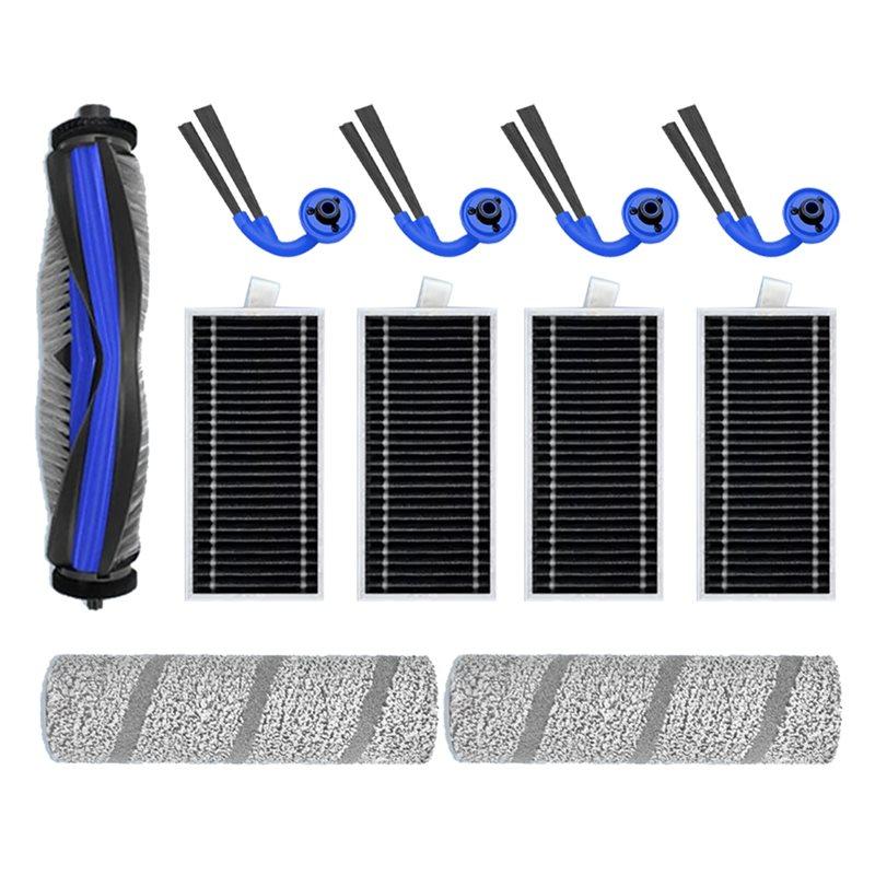 

A65T-Для ECOVACS DEEBOOT X11 OMNICYCLONE/X11 PRO OMNI Запасные Заменяемые Части- Основная Боковая Щетка, HEPA Фильтр, Ролик и Насадка для Швабры Аксессуар