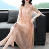 Chiffon Dresses Women's Summer Elegant Loose Large Size Temperament Thin Medium-length Dresses