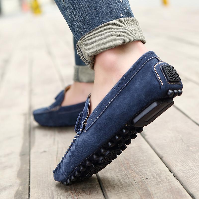 Ležérní boty pánské slip on mokasíny kožené boty pánské Móda 2024