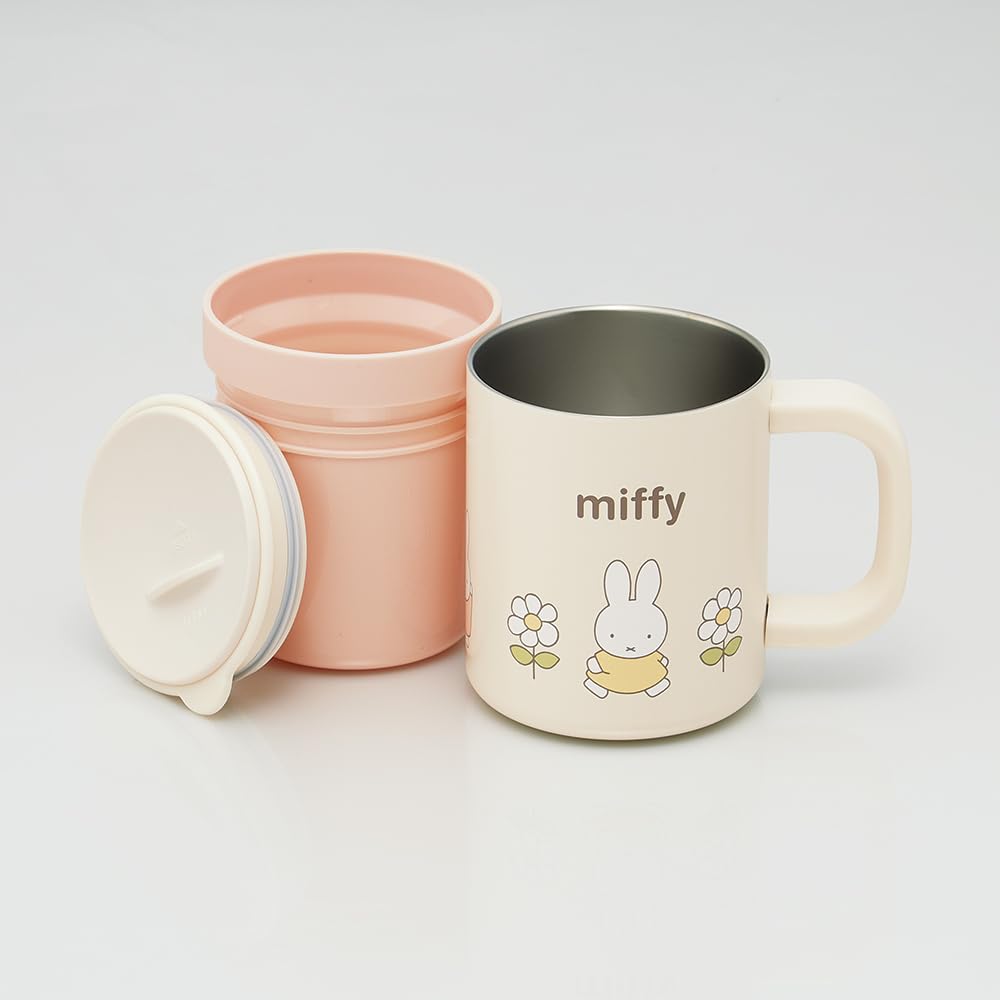 Skater Insulated Stainless Steel Mug with Inner Vacuum Miffy STMG4NI Cup, Insulated, Double-Walled, Design, 320ml/330ml,