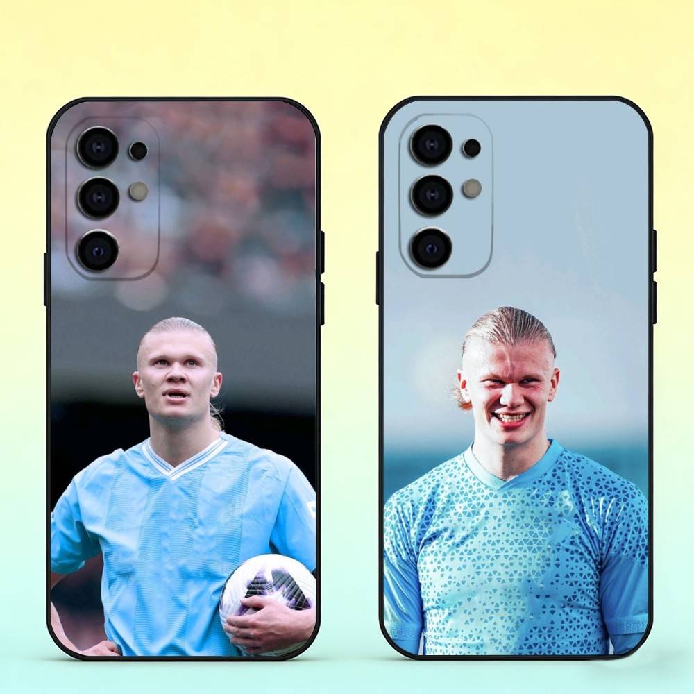 F-Fußball E-Erling H-Haaland Handyhülle Für Samsung S25,S24,S21,S22,S23,S30,Ultra,S20,Plus,Fe,Lite,Note,10,Schwarze Hülle
