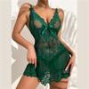 Women's Sleepwear  Spaghetti Strap Dress  Transparent Sexy Nightgowns Lace Slip Pajamas  Sexy Set Lingerie