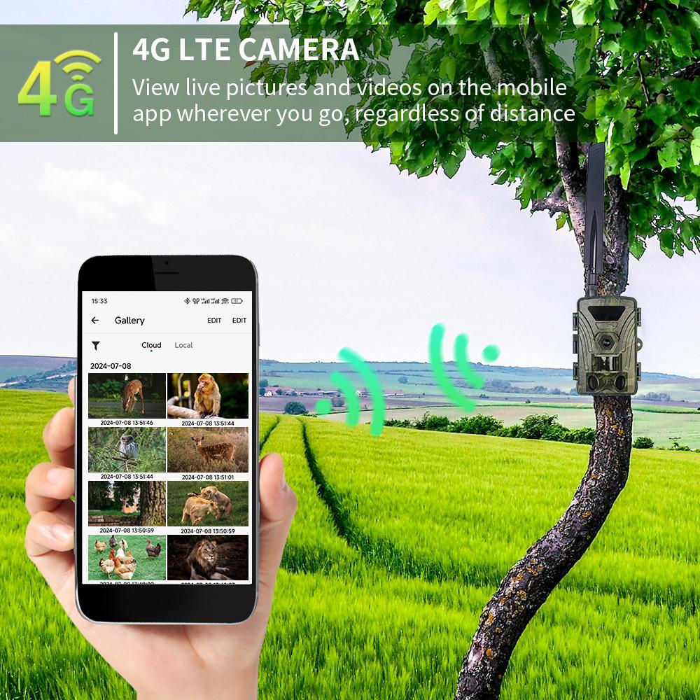 New 4G 4K 60MP Infrared Wildlife Camera with Night Vision - Model PR802LTE