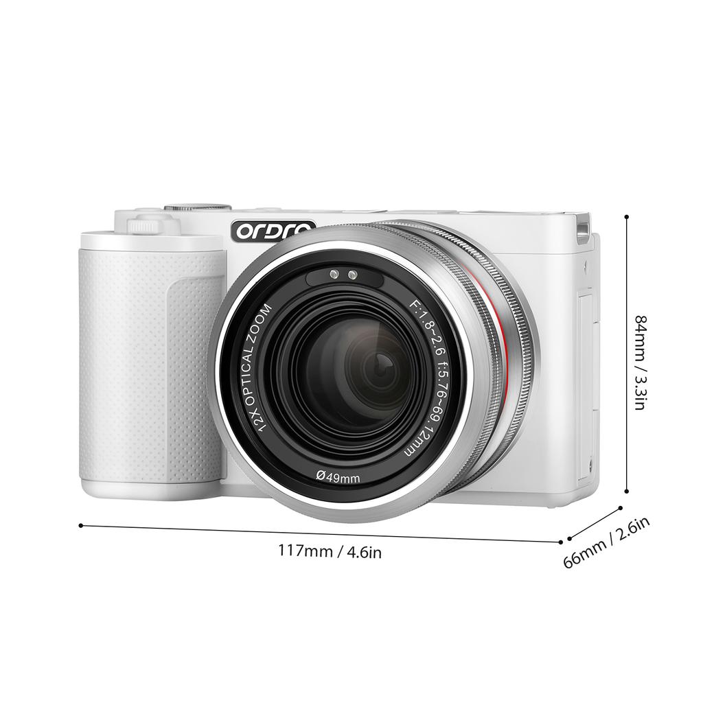 Ordro G730 5K digitální fotoaparát 64MP WiFi digitální videokamera 3,2palcový výklopný dotykový displej