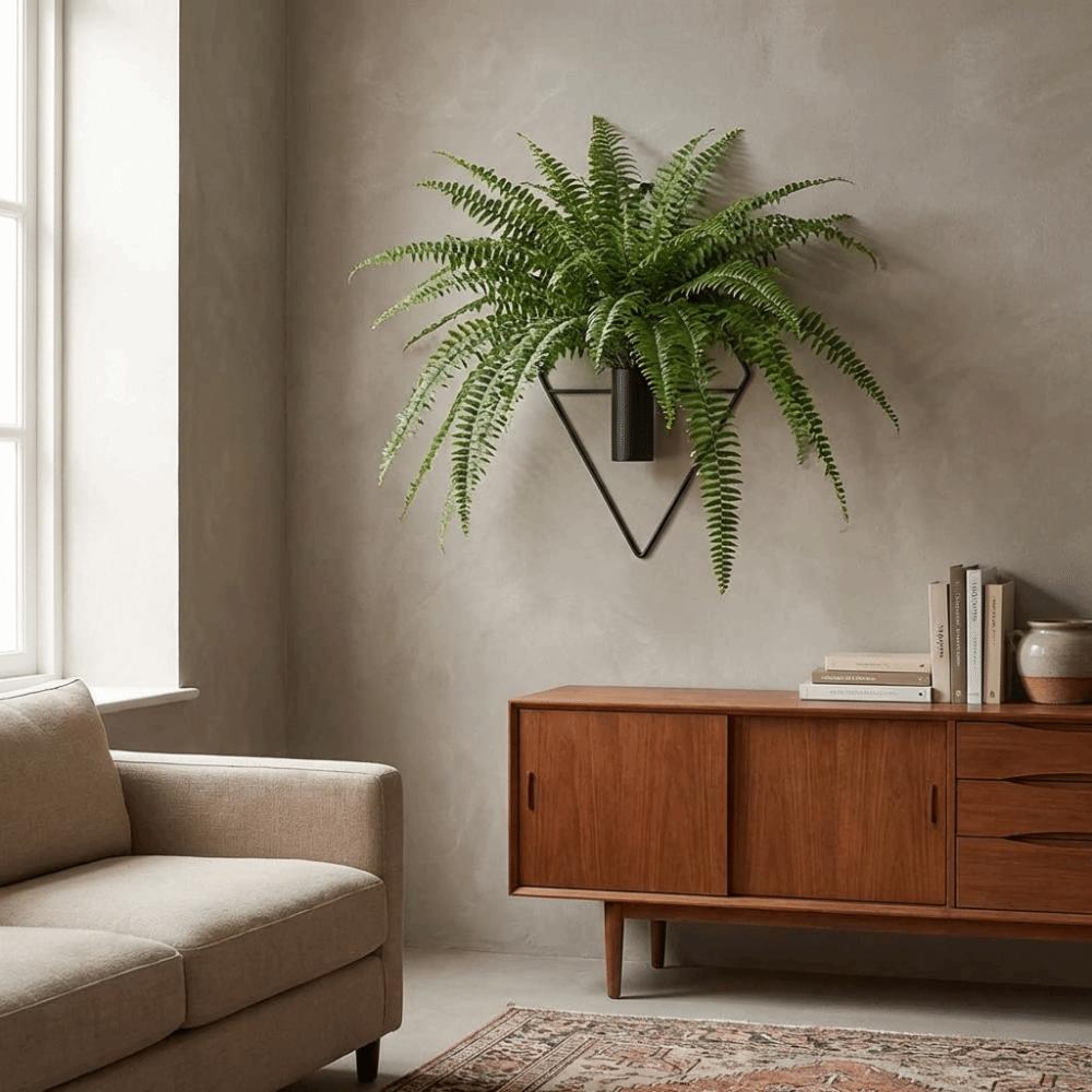 2PCS Iron Wall Hanging Vase Decorative Dried Flower Holder Modern Wall Mount Flower Vase  Bedroom
