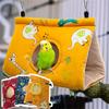 1pc Bird's Nest, Triangle Ventilated Warm Hammock For Peony, Gray Parrot, Bird Cage Pendant, Decorative Nest, Sleeping Habitat
