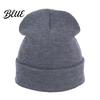 Gorro de punto de color liso de moda para invierno, unisex, gorro tipo calavera holgado clásico, gorro de invierno cálido, gorro informal para hombres y mujeres, suave