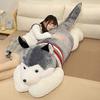 26-27 Giant Soft Kawaii Husky Dog Plush Toys Cute Stuffed Animals Long Sleep Pillow Doll For Kids Girlfriend Birthday Gift Home Decor