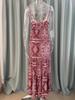 2023 Bohemian Halter V-Neck Floral High-Waist Long Dress for Women