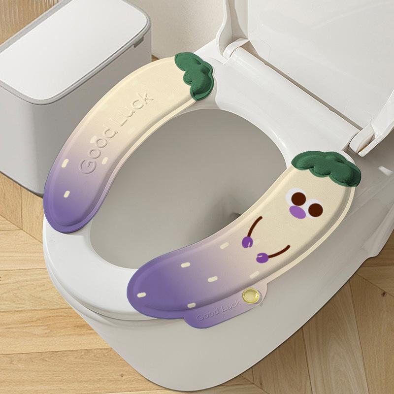 

Fragrance Toilet Seat Cover Washproof Waterproof Odor Eliminating Cushion For Home Bathroom Use Year Round Scented Toilet Pad