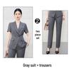 Women's Summer Short-Sleeve Suit for Elegant Professional Look