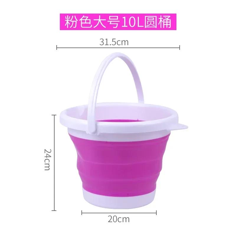 15/5/10L přenosné skládací vědro na vodu s rukojetí pro turistiku, kempování, venkovní rybolov, dropshipping