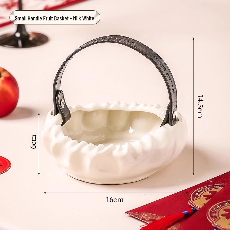 Elegant New Year Fruit Bowl & Candy Box - High-End Display Plate for Dried Fruits and Snacks, Perfect for Housewarming.