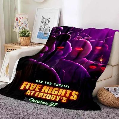 Manta de la película Freddy, juego de terror, manta FNAF, manta de arena de dibujos animados, dormitorio infantil, sala de estar, manta decorativa, regalo de seguidor