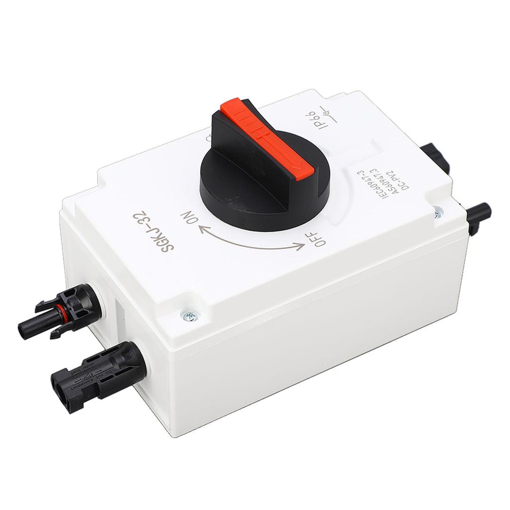 DC1200V 40A PV DC Disconnect Switch IP66 Waterproof 4P DC Isolator Switch for RV Boat Solar System