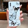 Case For OPPO A31 2020 / OPPO A8 2019 Coque Capa Flower Butterfly Phone Cases CPH2015 Soft Silicone Transparent TPU Jelly Cover
