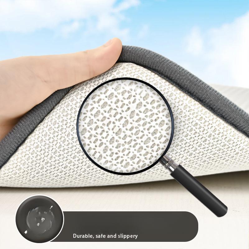 Schwamm Badezimmer Kaschmir Verdickungsmatte Bad Rutschfeste Teppiche In Waschbecken Badewanne Boden Teppich Duschraum Fußmatte Memory-Schaum 3D-Pad