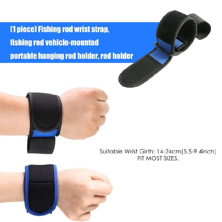 Antislip Fishing Rod Holder Wrist Strap Car Mount Diving Cloth Design Secure Transport Fishing Accessories